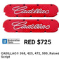 Valve covers Cadillac Red Raised Script