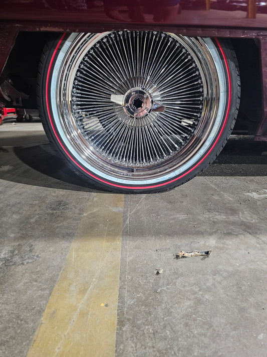 20" chrome  100 spoke with tires
